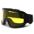 Gafas deportivas para exterior con montura negra y lentes amarillas de contraste - Marco Negro Lente Visión Nocturna