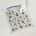 Cute panda nail art stickers with astronaut and cloud motifs, style variant KK352 - Panda Astronaut Style (KX-352)