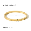 Dettaglio del bracciale a cuore in oro 18 carati con dimensioni e dati sul peso - Oro (HF-B5178-G)