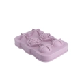 Light purple silicone ice mold with star and sphere cavities for DIY ice or chocolate - Diamond Rose Sphere Morandi Pink