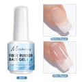 Fiber rubber base gel 15ml voor herstel van nagels met UV LED lamp uitharding - Transparante Vezelgel (15ml)