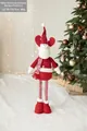 Christmas reindeer doll medium size 70cm with red knit outfit and snowflake scarf - Reindeer (Medium)