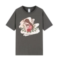 Dark gray Mother's Day T-shirt with Happy Mother's Day print on white background - Dark Gray