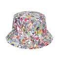 Graffiti print sun protection bucket hat for outdoor street fashion and sunshade wear - Brand Sticker Bomb Graffiti