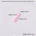 Pink polymer clay spiral chocolate roll ornament for DIY dessert and cake decoration - 2.5cm / Pink