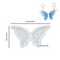 Translucent butterfly resin mold with dimensions 14.2x8.6cm for DIY keychain making - Butterfly Style 1 / Silicone Mold