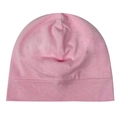 Atmungsaktive rosa Beanie-Mütze aus Baumwolle für Damen und Herren in weichem Strick - Rosa