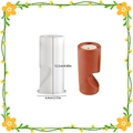 DIY heart candle holder resin mold set with cylindrical 12.2cm silicone casting tools - Heart Candle Holder A02 (Height 12.2cm)