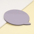 Note adesive creative a forma di fumetto viola per cancelleria da ufficio e indici - Viola Grigio