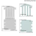 Silicone mold kit for miniature rocking chair base with precise size dimensions - Splicing Rocking Chair Base Mold