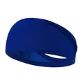 Diadema deportiva elástica azul marino de algodón transpirable para yoga y correr - Azul Real