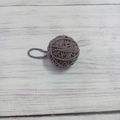 Pallina di lana grigia per ghirlande di Natale fai-da-te e artigianato, 5cm di diametro - Grigio