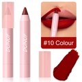 DUNUF Matt-Lippenstift-Stift #10 in Dunkelrot mit glattem Auftrag und langanhaltendem Finish - LP-A10
