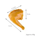 Realistic artificial fried chicken leg model with size labels 8cm for restaurant decor - Small Duck Leg