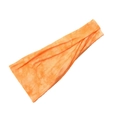 Breathable orange tie-dye sports headband for fitness and yoga on white background - Orange Tie-Dye