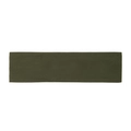 Elastic deep olive green yoga headband with sweat-wicking knit fabric for fitness - Army Green