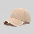 Detail van lasergesneden ventilatiegaten op ademende kaki kinderhonkbalpet - Kinderen 3-8J ca. 50-54CM / Berg Khaki