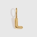 High quality 14K gold plated bubble balloon letter L pendant charm for DIY jewelry making - Letter L / Gold