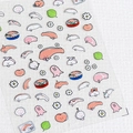 Japanse stijl cartoon eten nagelstickers met sushi en kersenbloesem ontwerpen - Japanse Cartoon Eten Stijl (KX047)