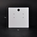 Cartoncino bianco 7x7cm per esposizione orecchini e spille con foro di sospensione - Versione Vuota / Cartoncino per Orecchini a Lobo a 4 Fori (7*7cm)