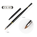 Nail art liner brush model YX-07 with 8mm tip and 15.1cm black glossy handle - Nail Fish-Shaped Large Carving Brush YX07