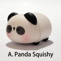Cute panda resin ornament in a lying pose with black and white finish for desk decor - 3061 Panda Crawl Figurine