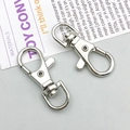 Set of two silver lobster claw swivel clasps made of durable zinc alloy for DIY crafts - Swivel Clasp 3 (12947)