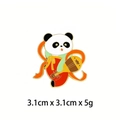 Panda enamel pin wearing traditional Chinese dress and holding a pipa lute instrument - Panda With Pipa In Traditional Dress