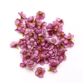 Mini purple silk daisy heads with yellow centers for DIY floral wreath and home decoration - Purple