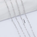 Minimalistische zilveren O-schakel ketting met 1,5 mm ronde schakels voor sieraden - Zilver-1.5mm O-ketting (1M)