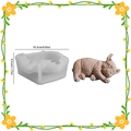 Französische Bulldogge Silikonform für DIY-Kerzen mit 10,3 cm Längenmessung - Schlafende Französische Bulldogge (001)