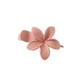 Matte pink flower hair claw clip with frosted texture for elegant updo hairstyles - Bulk Packaging / Matte-Lotus Pink