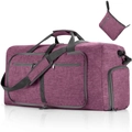 Dusty purple large capacity foldable travel bag with matching storage pouch - 65L / Ant Dark Purple