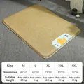 Cooling pet mat made of yellow woven rattan available in sizes M to 4XL for dogs and cats - M (45*35cm) / Cute Dog Print (Thickened)