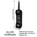 Inflatable retro mobile phone party prop in black PVC with detailed numeric keypad - 67CM Inflatable Mobile Phone