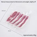 Vacuum-sealed artificial marble beef slices model for restaurant decor 24.5x20cm - Simulation Snowy Beef Slices (4 Pcs Vacuum Packed)