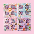 Cute Baby Three cartoon PET waterproof stickers set with four colorful gift box designs - SZ-322 Cute Pets Paradise 96 Sheets