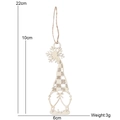 Gnomo in legno per decorazioni albero di Natale, ciondolo gnomo in legno naturale 10cm - Babbo Natale