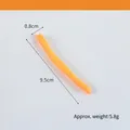 Realistic fried french fries food model in golden orange color, size 9.5cm by 0.8cm - Dark Fried Fries (No Loop)