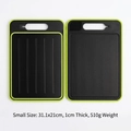 Aluminum alloy defrosting cutting board set in black with green non-slip edges - Small / Black