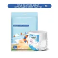 Einweg Schwimmwindel Größe M mit Ozeanmuster und wasserdichtem elastischem Design - Vollständige Passform Upgrade M (0-6kg)