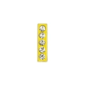 8mm gold rectangle bead with five sparkling rhinestones for DIY bracelet jewelry - 8mm Gold Rhinestone Letter-I