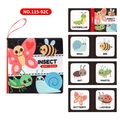 Insects theme soft cloth book for babies featuring butterfly and bee educational pages - Insects (20g)