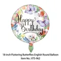 18 Inch Happy Birthday Butterfly (Round)