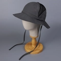 Cappello parasole grigio scuro in mesh traspirante con cinturino antivento outdoor - M(56-58cm) / Grigio