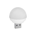 Veilleuse USB portable avec abat-jour sphérique blanc et base à rayures blanches - Nouveau Modèle Veilleuse Blanche