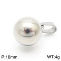 Colgante de bola de acero inoxidable pulido 10mm esfera para creación de joyas - Colgante de Esfera Plateada 10mm (KP100731-Z)