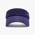 Dark purple wide brim visor hat with white side embroidery for summer outdoor sports - Royal Blue