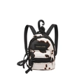 Mini borsa a tracolla per bambini con motivo mucca in pelle PU e gancio nero - Stampa mucca