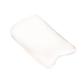 White resin facial massage tool with smooth curved edges for beauty Gua Sha skin care - Gua Sha Tool / White